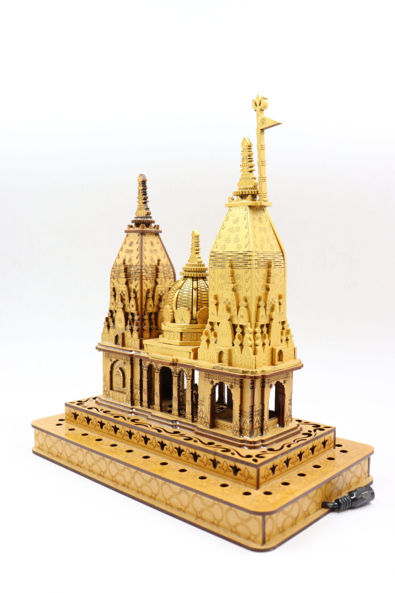 Wooden 3d Model Of Kashi Vishwanath Mandir